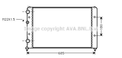 AVA QUALITY COOLING Радиатор, охлаждение двигателя ST2031